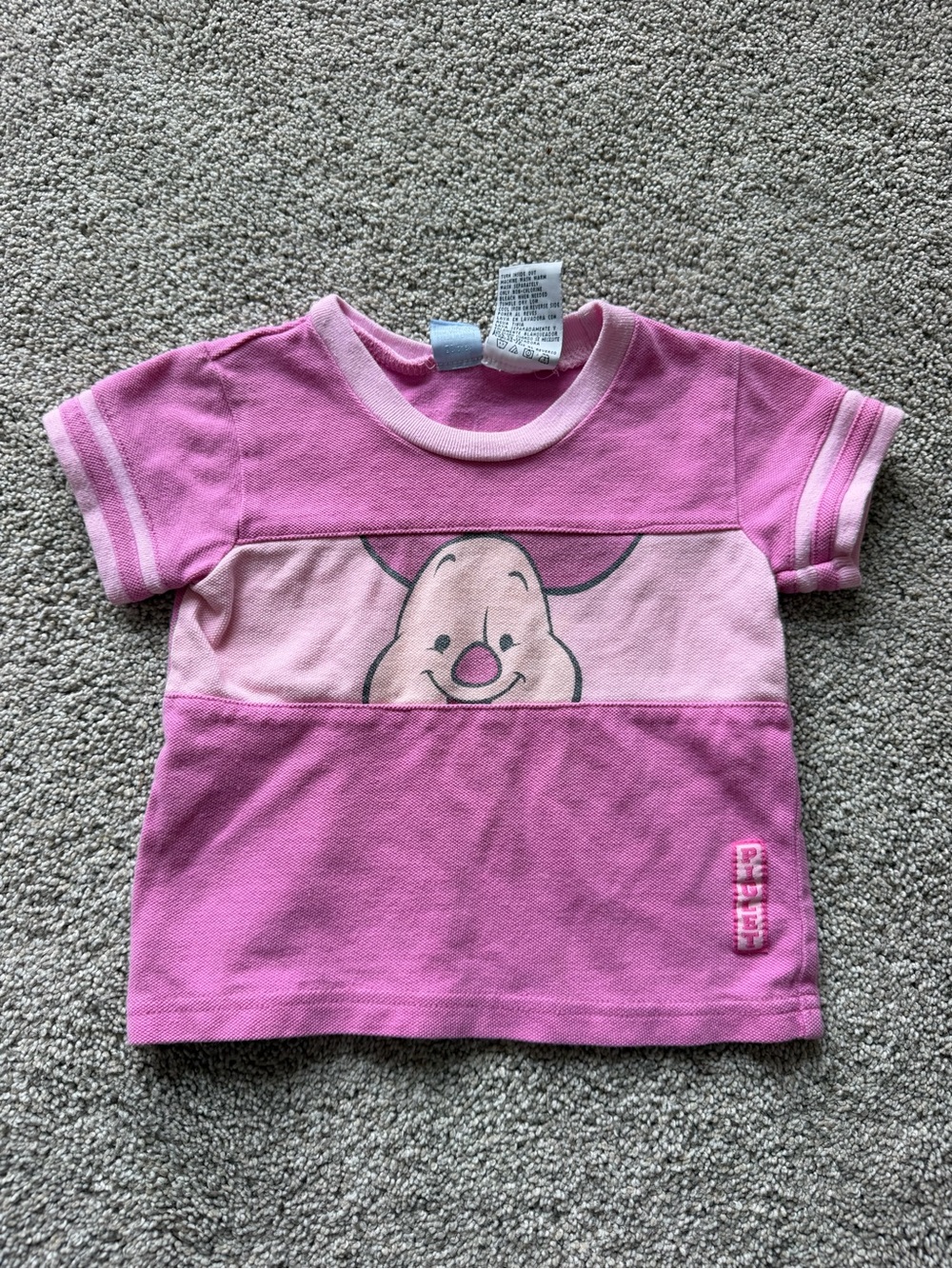 Vintage Baby Disney Winnie the Pooh Piglet Shirt- Size 24m